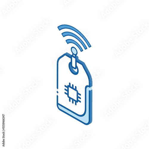 Smart ID badge with wireless chip.