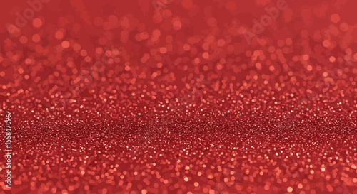 A stunning close-up of shimmering red glitter creating a festive and luxurious visual