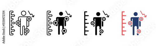 Impairment Rating icon sheet multiple style collection