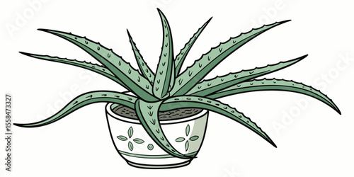aloe vera plant isolated