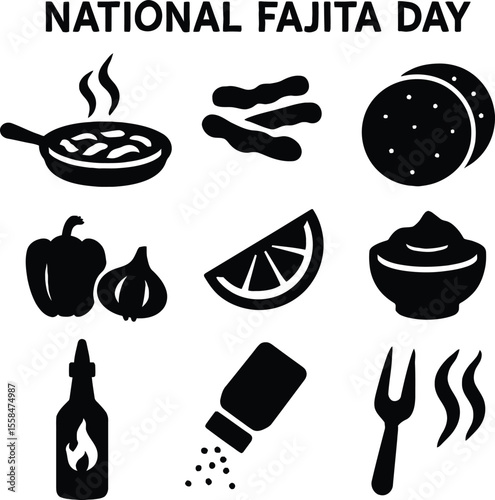 National Fajita Day – Sizzling Fajita Silhouettes