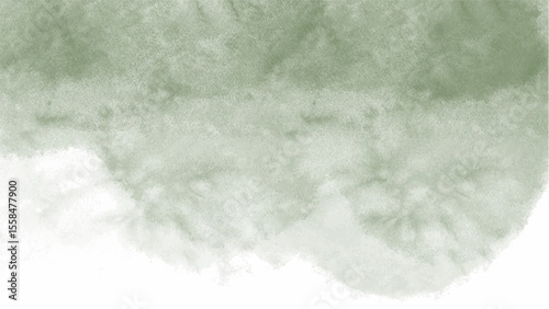 Green watercolor background with copyspace for your design. vector.