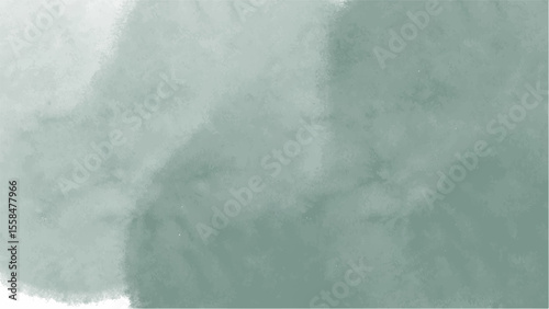 Green watercolor background with copyspace for your design. vector.