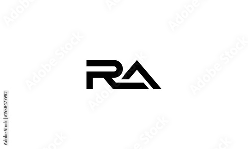 RA initial letters, monogram logo