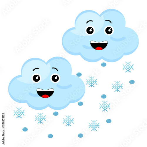 Cloud Cartoon Icon UI Design 