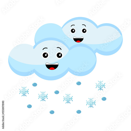 Cloud Cartoon Icon UI Design 