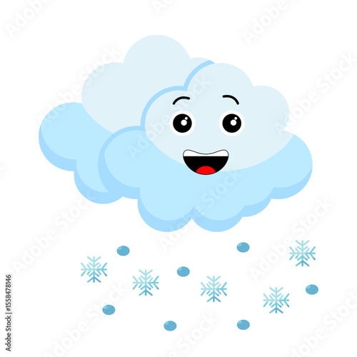 Cloud Cartoon Icon UI Design 