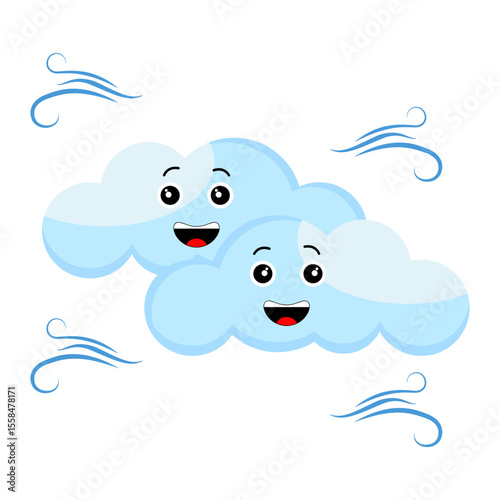 Cloud Cartoon Icon UI Design 