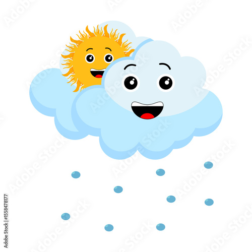 Cloud Cartoon Icon UI Design 