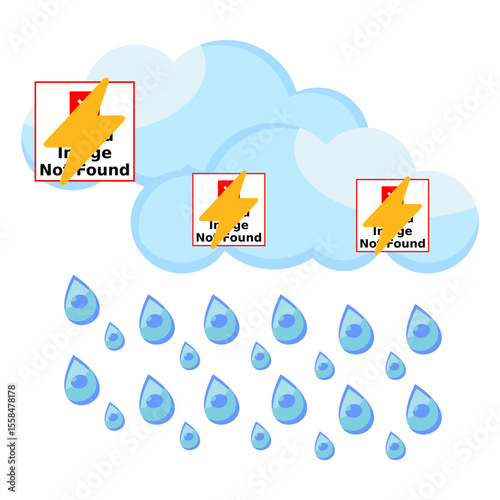 Cloud Cartoon Icon UI Design 
