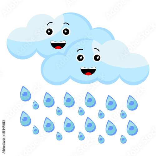 Cloud Cartoon Icon UI Design 