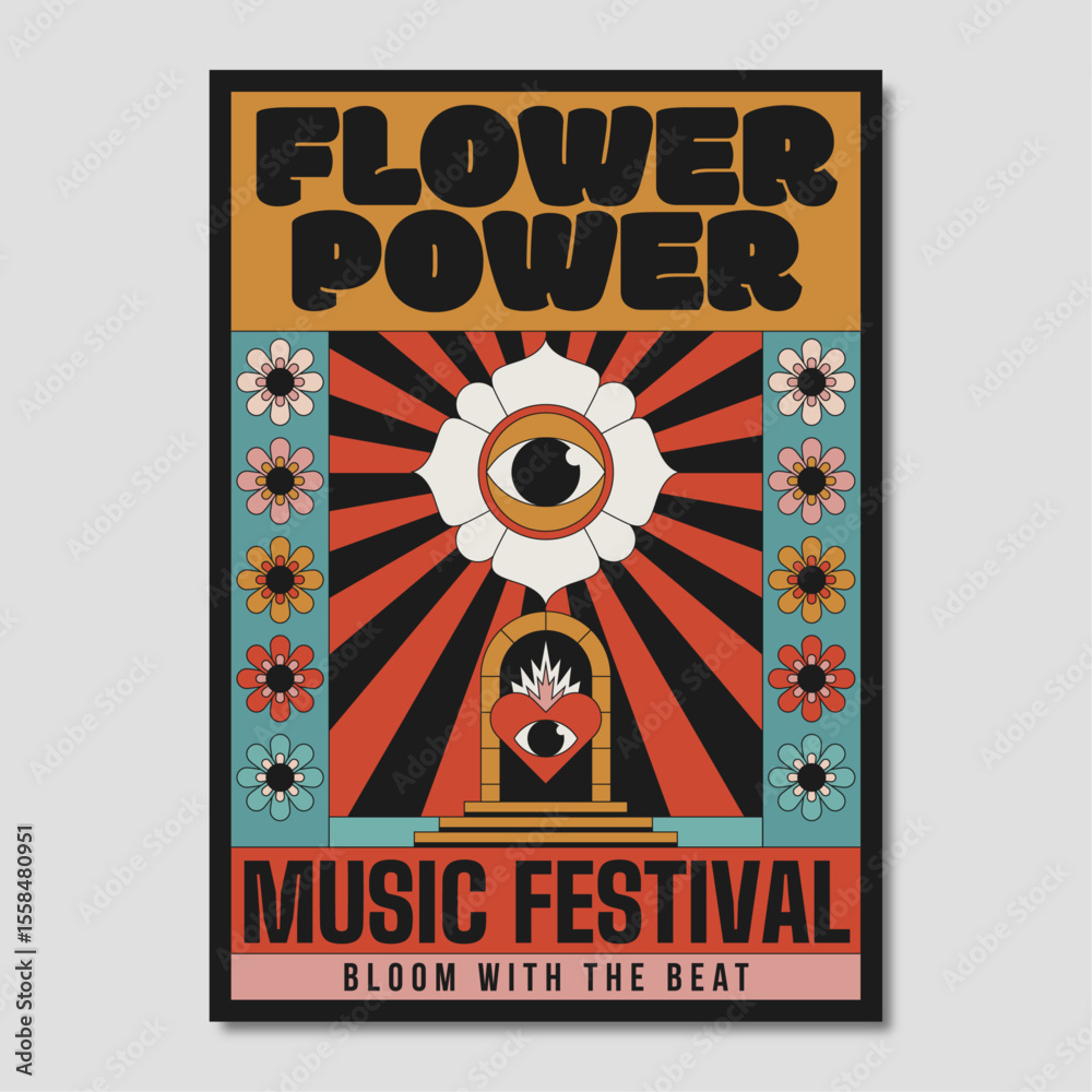Fototapeta premium 30_FLOWER-POWER_POSTER
