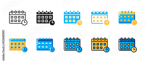 Deadline icon for project schedules, time management, planning, task completion, productivity tracking, and meeting important business deadlines.