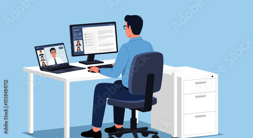 Remote Work  Efficiently Managing Multiple Video Conferences and Tasks