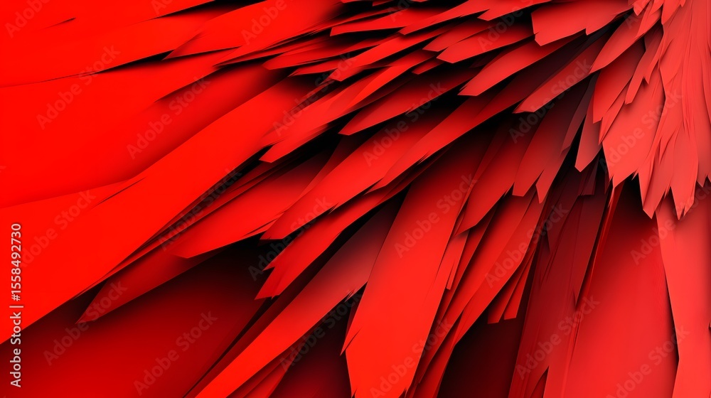Obraz premium Abstract Red Geometric Shapes Background Texture