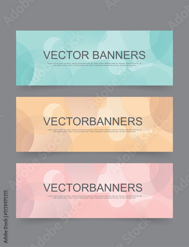 Social media template, banner, colorful, modern and abstract style