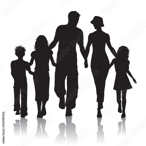 Family silhouette