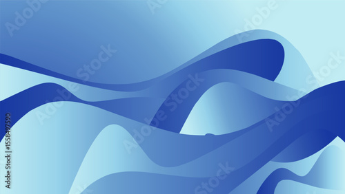 abstract background with blue waves.