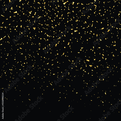 gold metallic confetti 1909