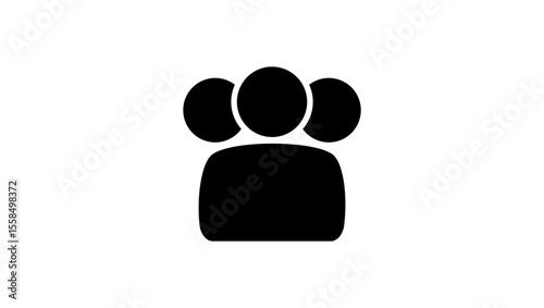 symbol of conformism black isolated silhouette