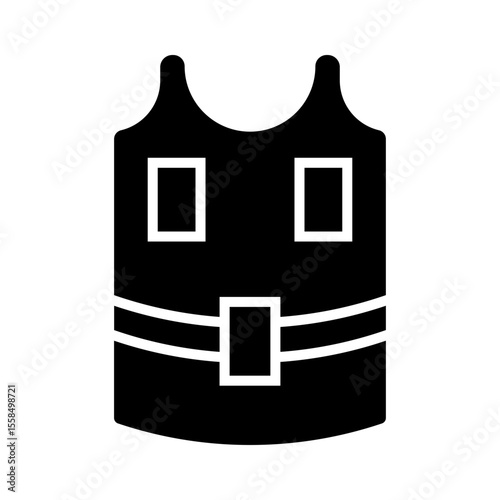 Tactical Vest Icon Design