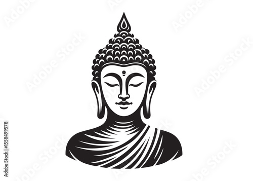 budha logo silhouette vecor, budha logo logo icon silhouette, happy buddha purnima, silhouette of a buddha with lotus vector, sitting buddha silhouette logo vector on a white background.