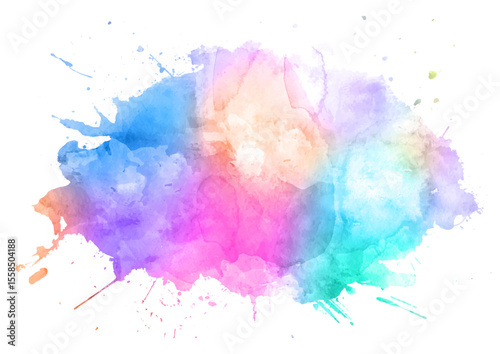 abstract watercolour splatter design 1407