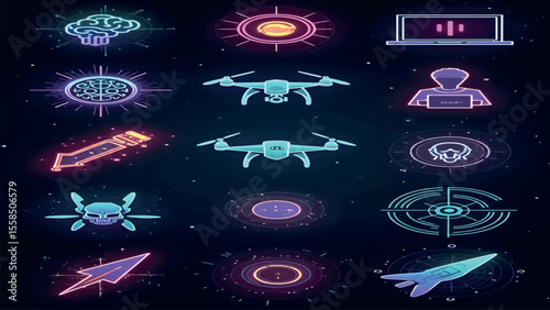 Futuristic & Cyberpunk Icons