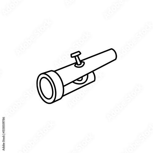 Handheld Sprayer - Artistic Illustration: A detailed artistic rendering of a classic handheld sprayer, depicted in a clean, minimalist line art style.