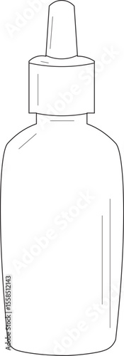 The Illustration of serum Bottle