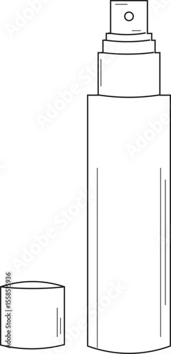 The Illustration of spray bottle