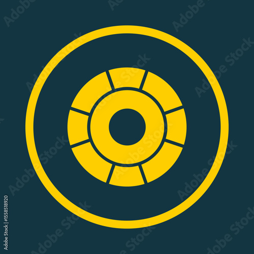 Lifebuoy trendy vector art design beautiful amazing design colorful useful illustration