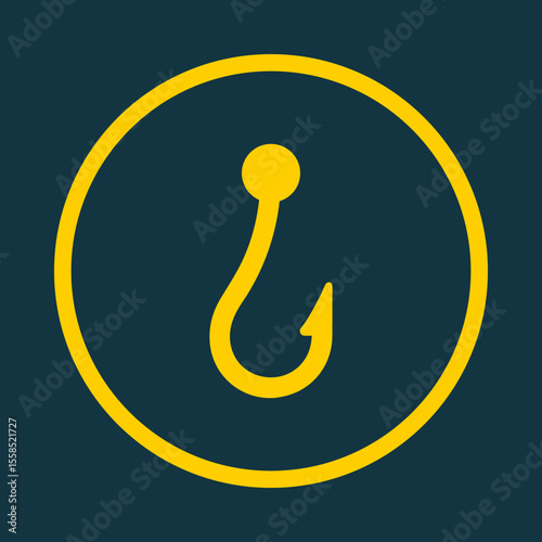 Hook trendy vector art design lovely amazing design colorful useful illustration