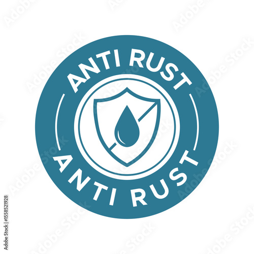 Anti-Rust logo badge vector, anti-rust badge labels, anti-rust stamp
