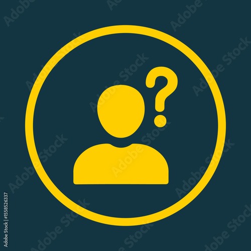 Confused Person trendy vector art design cute amazing design colorful useful illustration