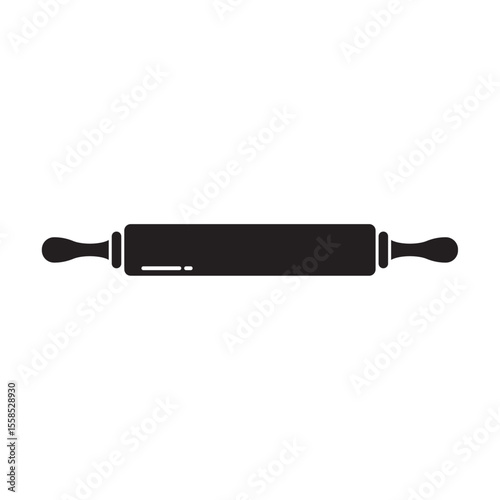 rolling pin flat icon vector