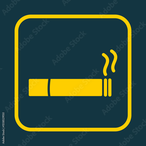 Cigarette trendy vector art design handsome amazing design colorful useful illustration