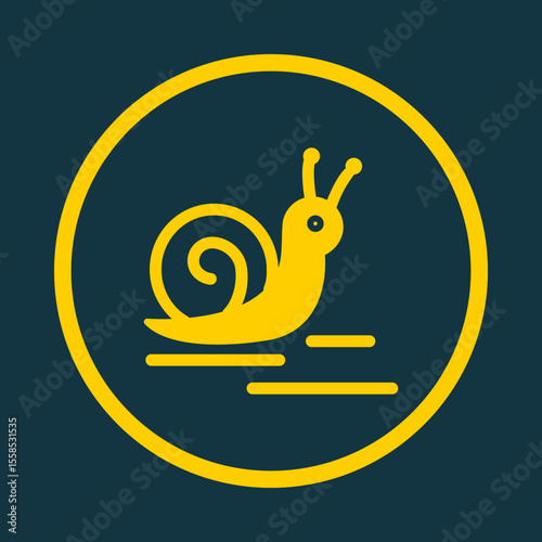 Snail trendy vector art design attractive amazing design colorful useful illustration