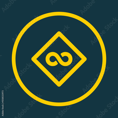 Infinity Sign trendy vector art design pretty amazing design colorful useful illustration
