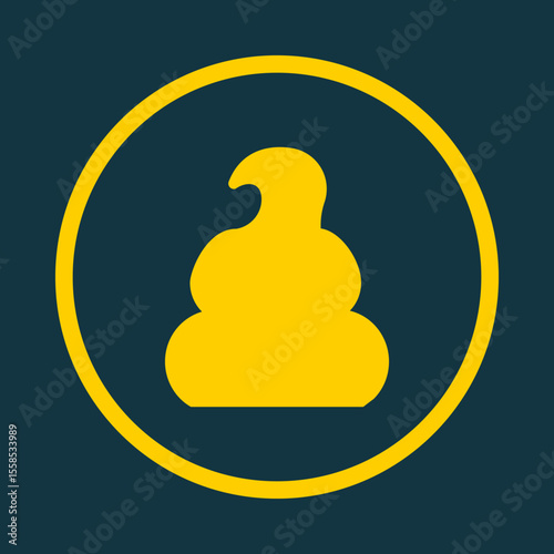 Pile of Poo trendy vector art design pretty amazing design colorful useful illustration