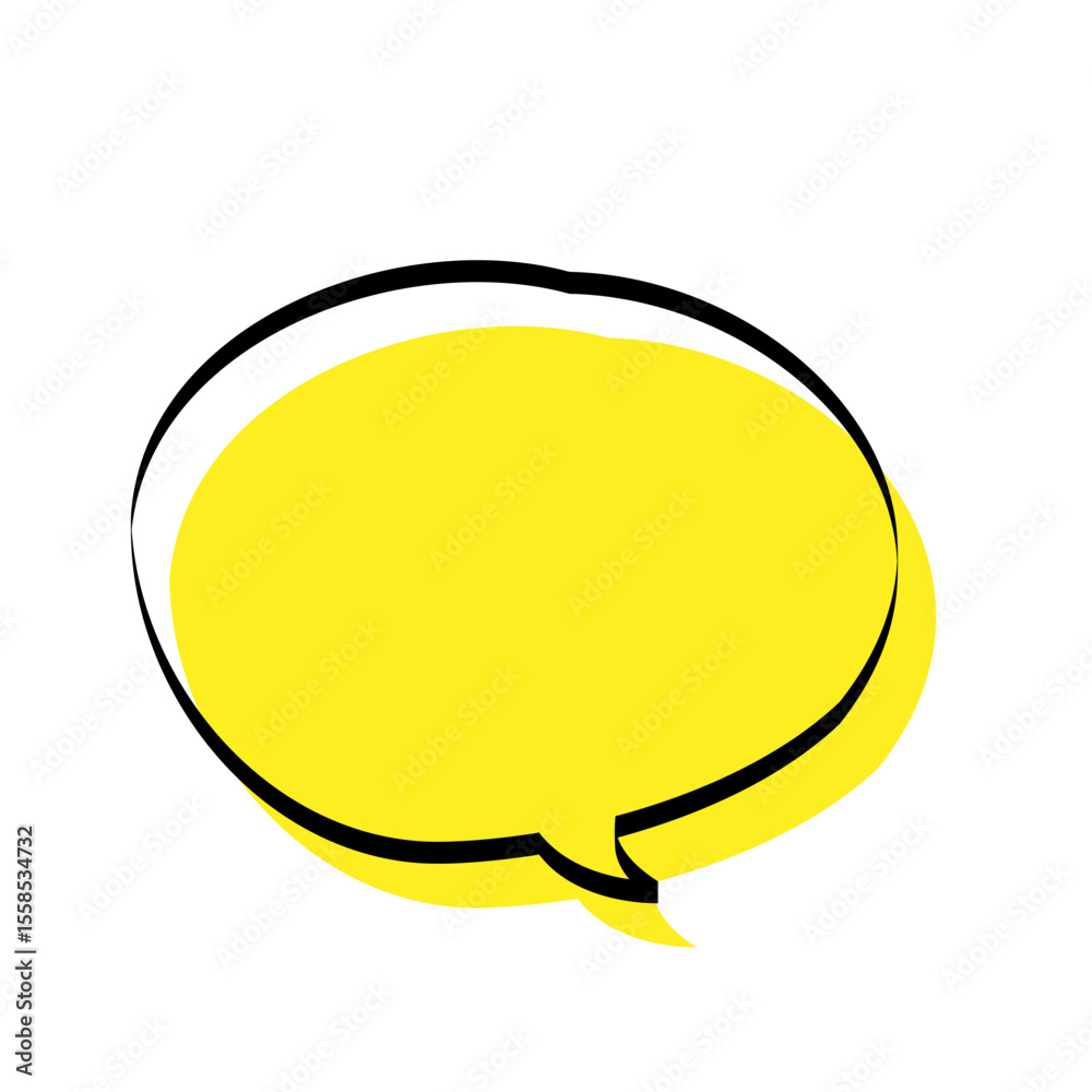 手描きの吹き出し_線画+塗り|Hand-drawn speech bubble_line + fill 手描きの吹き出し_線画+塗り|Hand-drawn speech bubble_line + fill