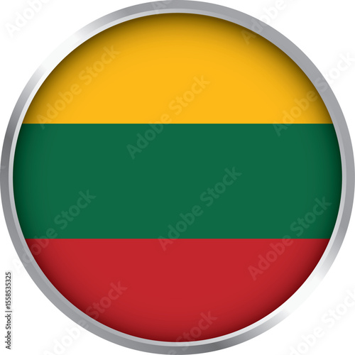 round icon of lithuania national flag with yellow green red stripes in silver border for global display
Free Download round icon of lithuania national flag with yellow green red stripes in silver border for global display
- GFXLoad