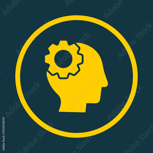 Brain work trendy vector art design stunning amazing design colorful useful illustration