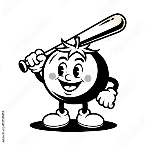 Tomato Character design of a cheerful round fruit mascot with a big smile, raised thumb, and cartoonish features