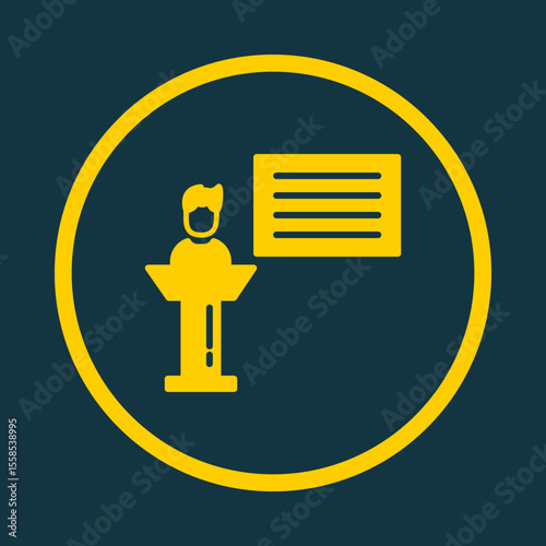 Seminar trendy vector art design charming amazing design colorful useful illustration