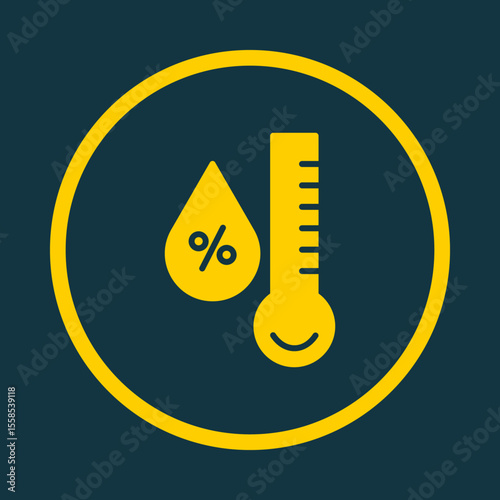 Humidity trendy vector art design charming amazing design colorful useful illustration