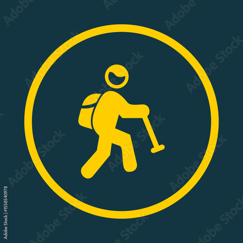 Tourist trendy vector art design good amazing design colorful useful illustration