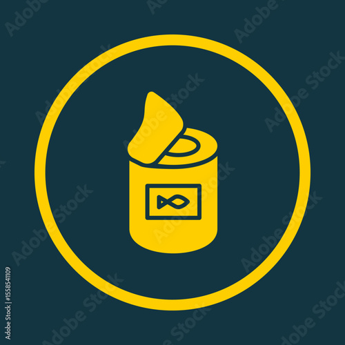 Canned Food trendy vector art design good amazing design colorful useful illustration