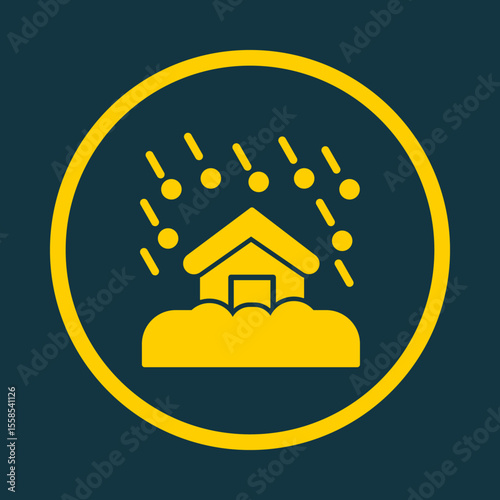 Natural Disaster trendy vector art design good amazing design colorful useful illustration