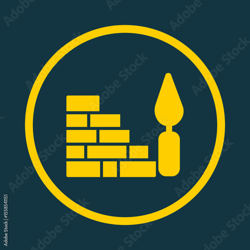 Bricks trendy vector art design good amazing design colorful useful illustration